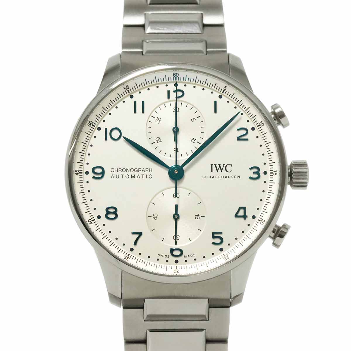 IWC ポルトギーゼ クロノグラフ IW371617 メンズ 腕時計 シルバー 自動巻き インターナショナル ウォッチ カンパニー Portuguese 90312015