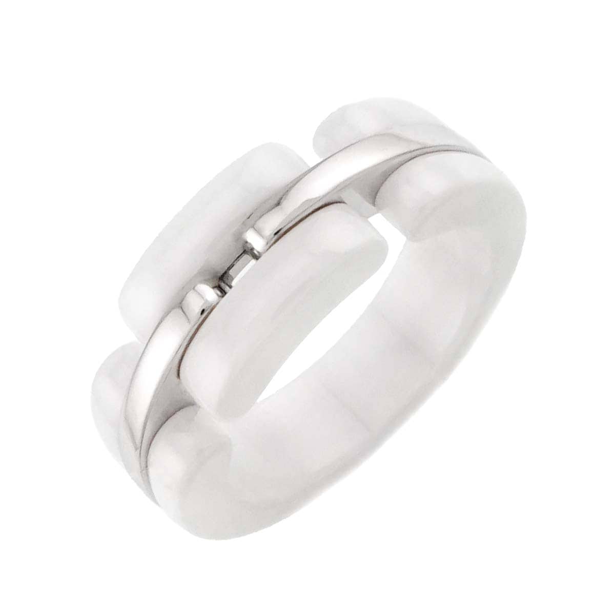 CHANEL ウルトラ #48 リング K18 WG ホワイト セラミック 750 指輪 ULTRA Ring シャネル 90310743