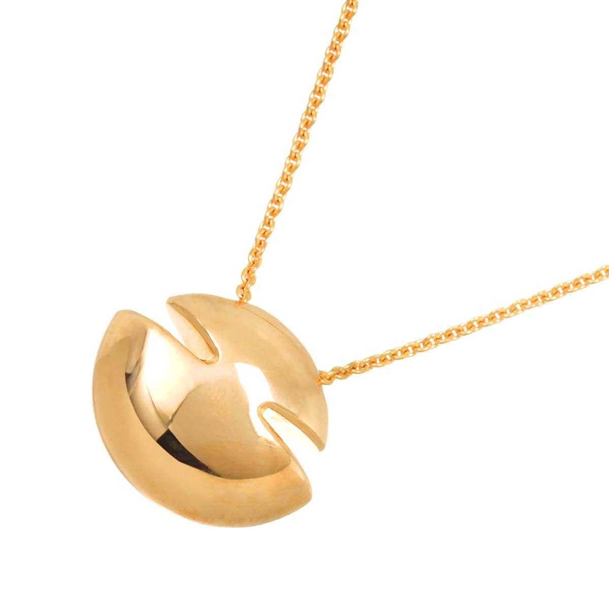 BVLGARI カボション ネックレス 45cm K18 PG ピンクゴールド 750 Necklace【証明書付き】 ブルガリ 90310806