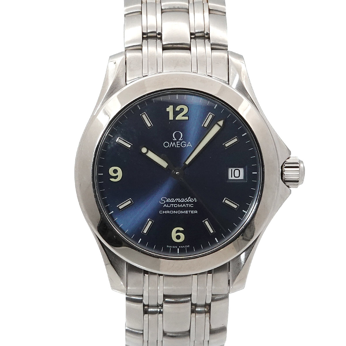 OMEGA シーマスター 120m 2501 83 メンズ 腕時計 デイト ネイビー オートマ 自動巻き ウォッチ Seamaster オメガ 90239204