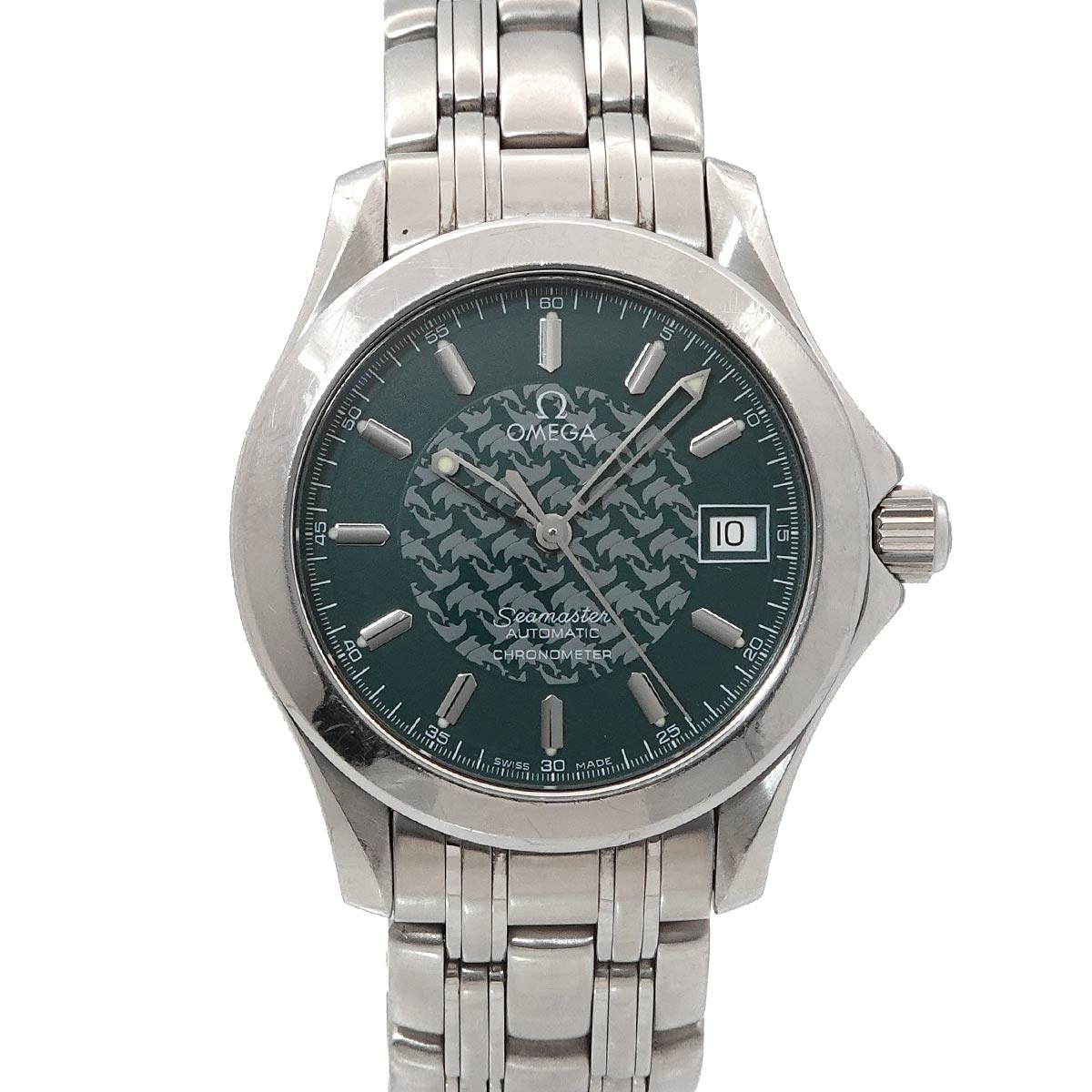 OMEGA シーマスター 120 ジャックマイヨール 1998 4500本限定 メンズ 腕時計 2506 70 デイト グリーン オートマ 自動巻き ウォッチ Seamaster 120 Jack Mayol オメガ 90313024