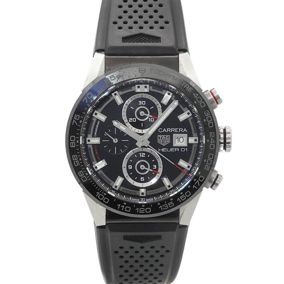 TAG Heuer カレラ キャリバーホイヤー01 CAR201Z-0 クロノグラフ メンズ 腕時計 デイト ブラック 自動巻き Carrera Caliber Heuer 01 タグ・ホイヤー 90313025