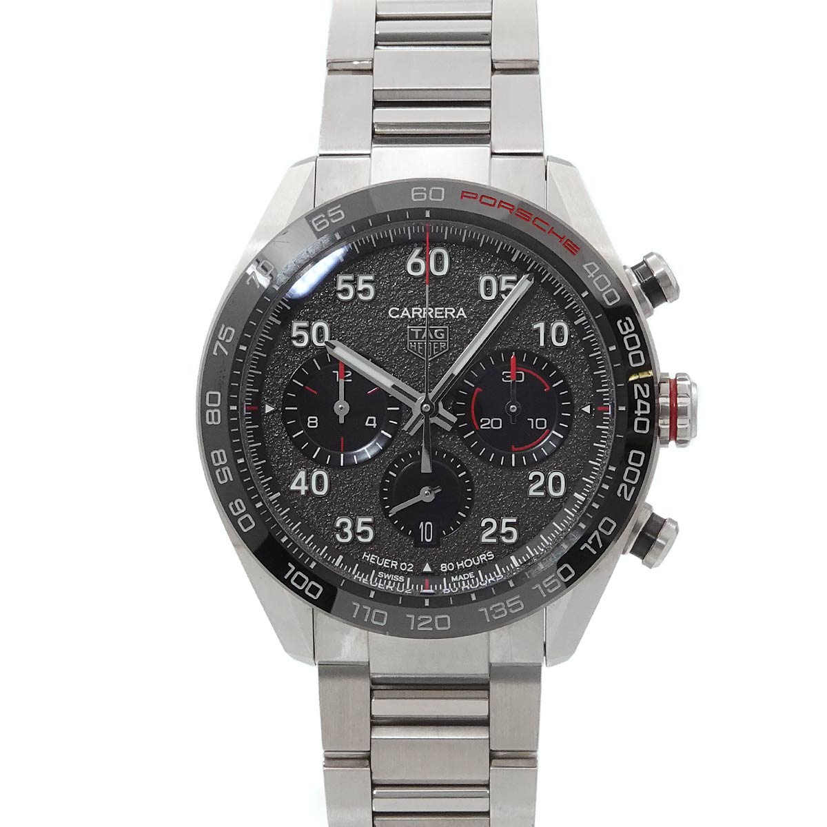 TAG Heuer カレラ キャリバーホイヤー02 クロノグラフ ポルシェスペシャルエディション CBN2A1F メンズ 腕時計 デイト 自動巻き Carrera タグホイヤー 90313049