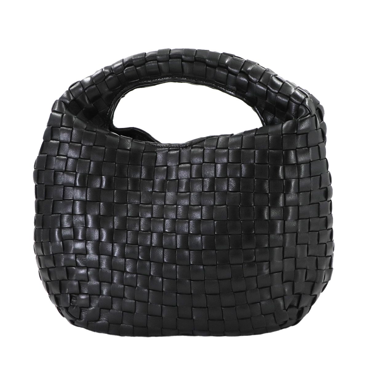 BOTTEGA VENETA イントレチャート ホーボー ハンド バッグ レザー ブラック Hand Bag ボッテガ ヴェネタ 90309933