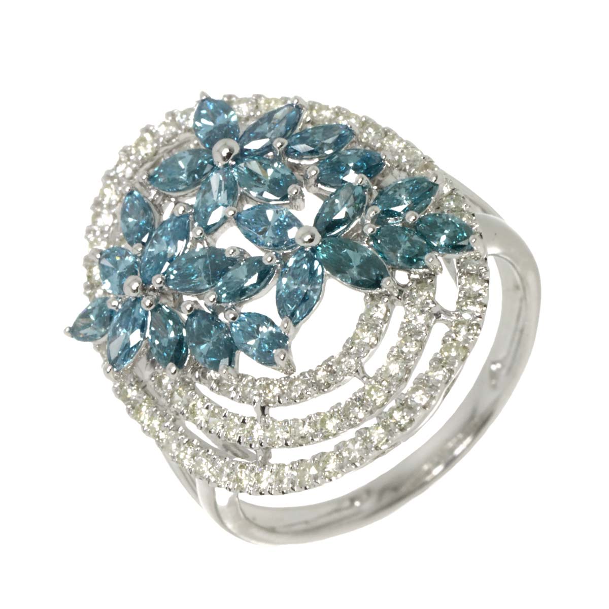 リング 12号 ダイヤ 2.00ct K18 WG ホワイトゴールド 750 指輪 Diamond Ring 90309465