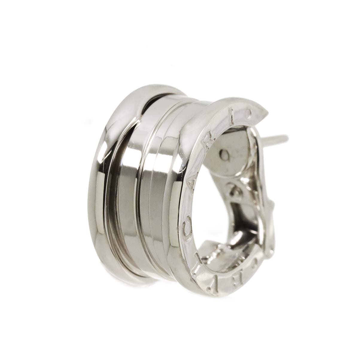 BVLGARI ビーゼロワン ピアス K18 WG ホワイトゴールド 750 フープ 片耳 右耳用 Earrings Pierced ブルガリ 90307739