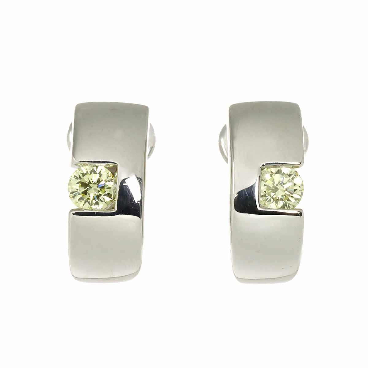 TASAKI ダイヤ 0.15ct/0.15ct イヤリング K18 WG ホワイトゴールド 750 田崎真珠 Earrings Clip on タサキ 90310452