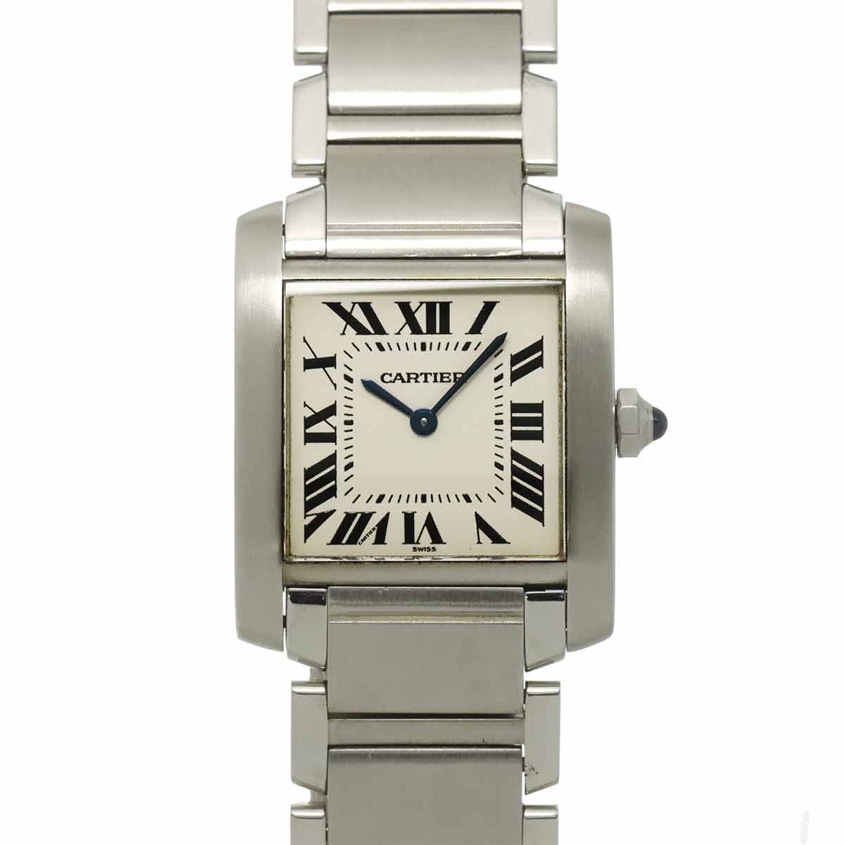 Cartier タンクフランセーズMM W51003Q3 ボーイズ 腕時計 アイボリー クォーツ ウォッチ Tank Francaise カルティエ 90309089