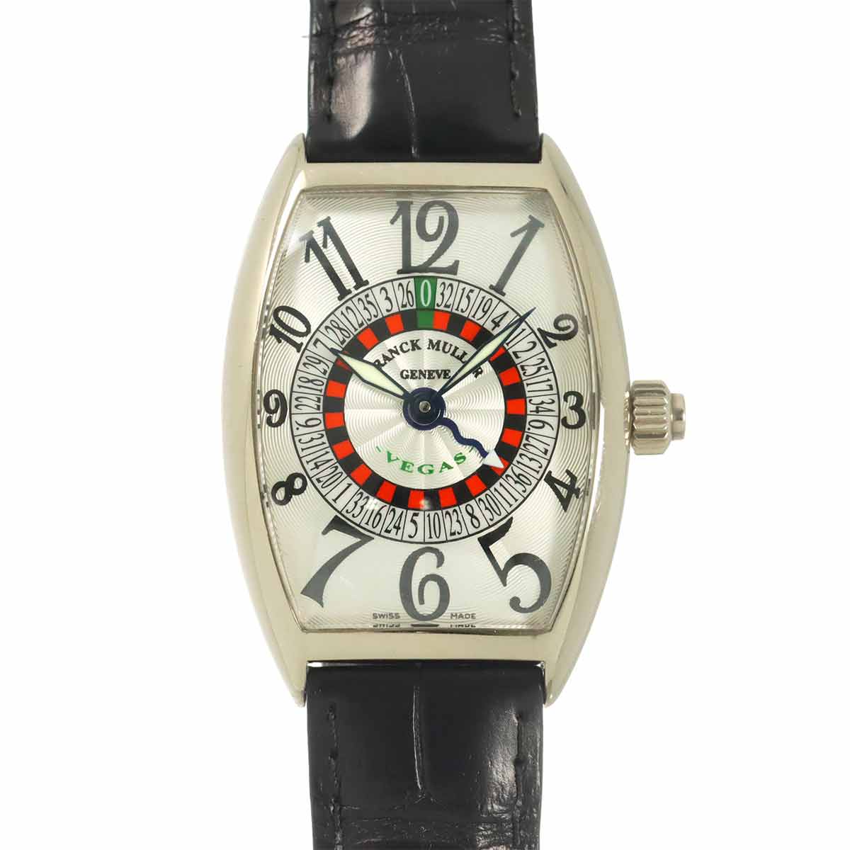 FRANCK MULLER トノーカーベックス ヴェガス 5850VEGAS メンズ 腕時計 シルバー K18WG ホワイトゴールド オートマ 自動巻き ウォッチ Curvex フランクミュラー 90312834
