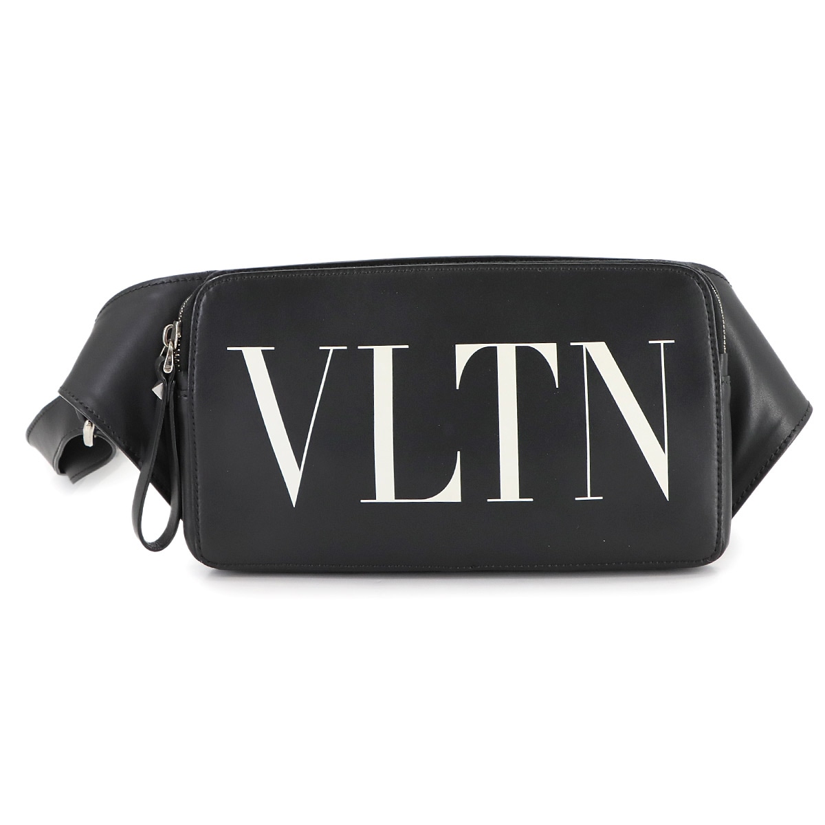 VALENTINO GARAVANI VLTNロゴ ベルト バッグ ボディ バッグ ウエスト ポーチ レザー ブラック VLTN Belt Bag ヴァレンティノ ガラヴァーニ 90309916