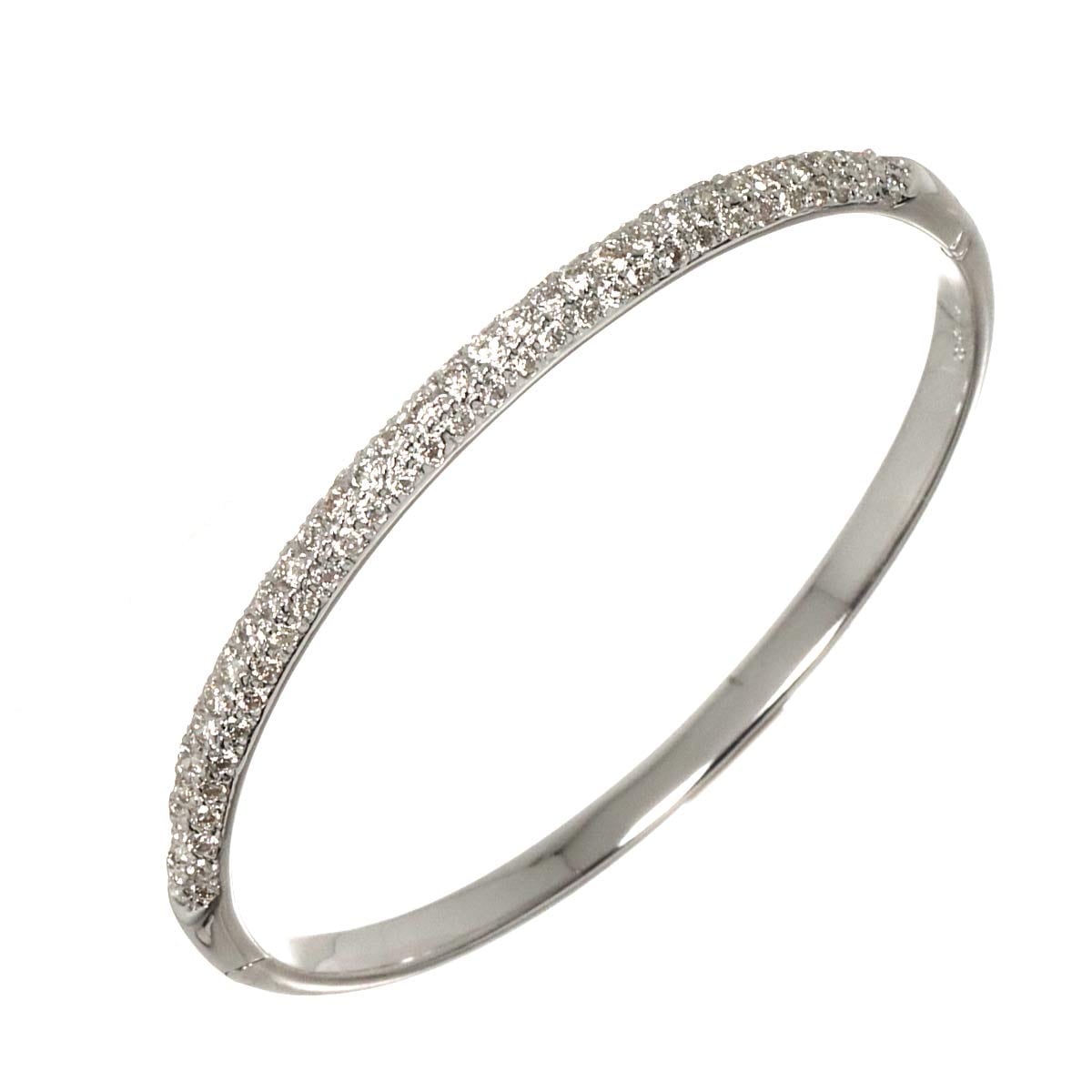 ダイヤ 2.50ct ブレスレット 16.5cm K18 WG ホワイトゴールド 750 Diamond Bracelet 90306819