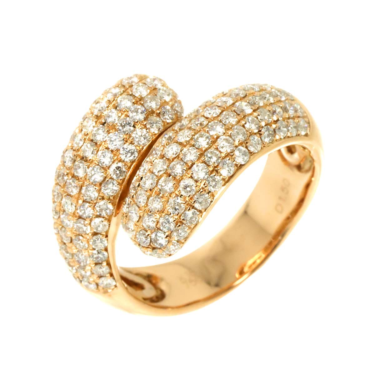 リング 13号 ダイヤ 1.50ct K18 PG ピンクゴールド 750 指輪 Diamond Ring 90308137
