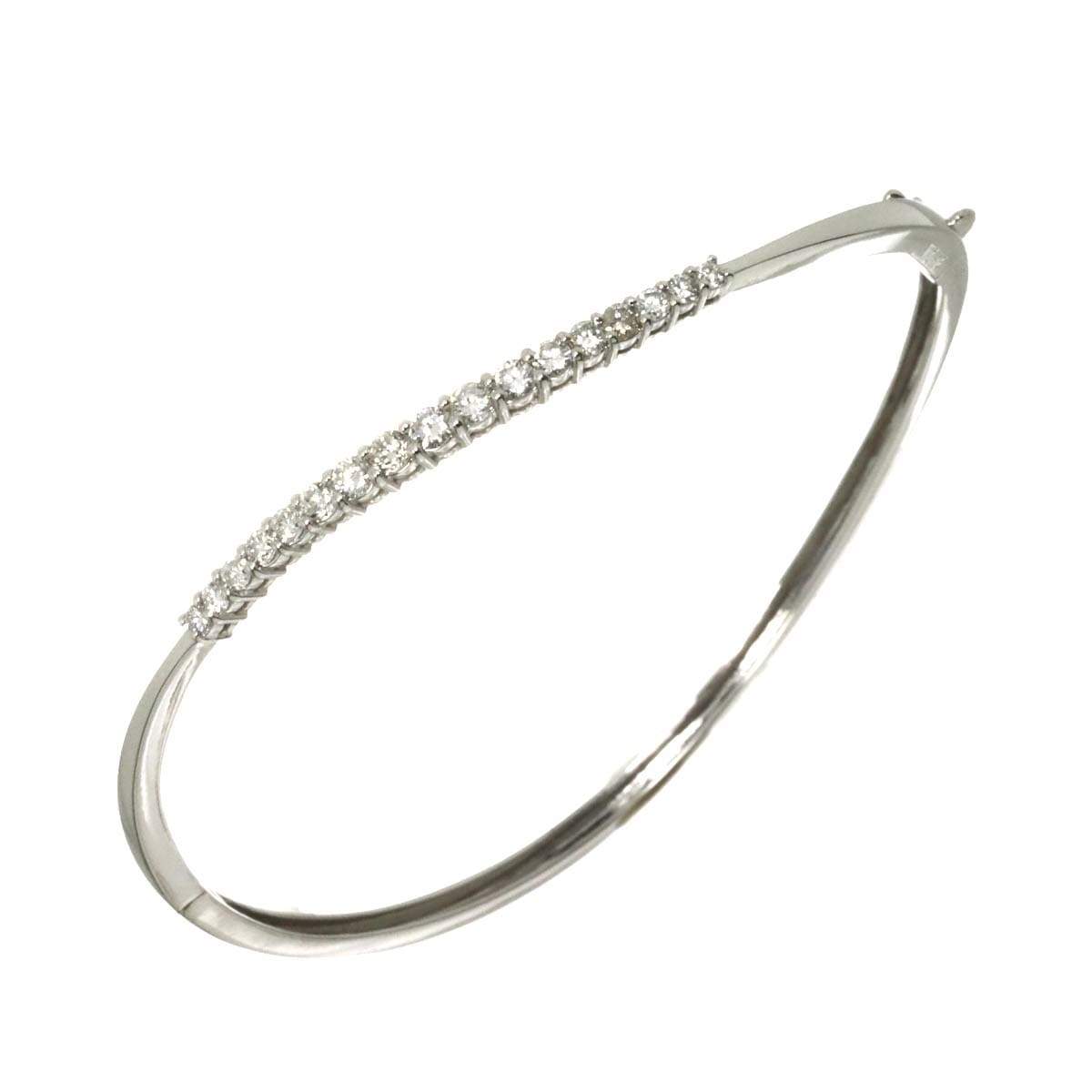 ダイヤ 0.74ct ブレスレット 17cm K18 WG ホワイトゴールド 750 Diamond Bracelet 90309505