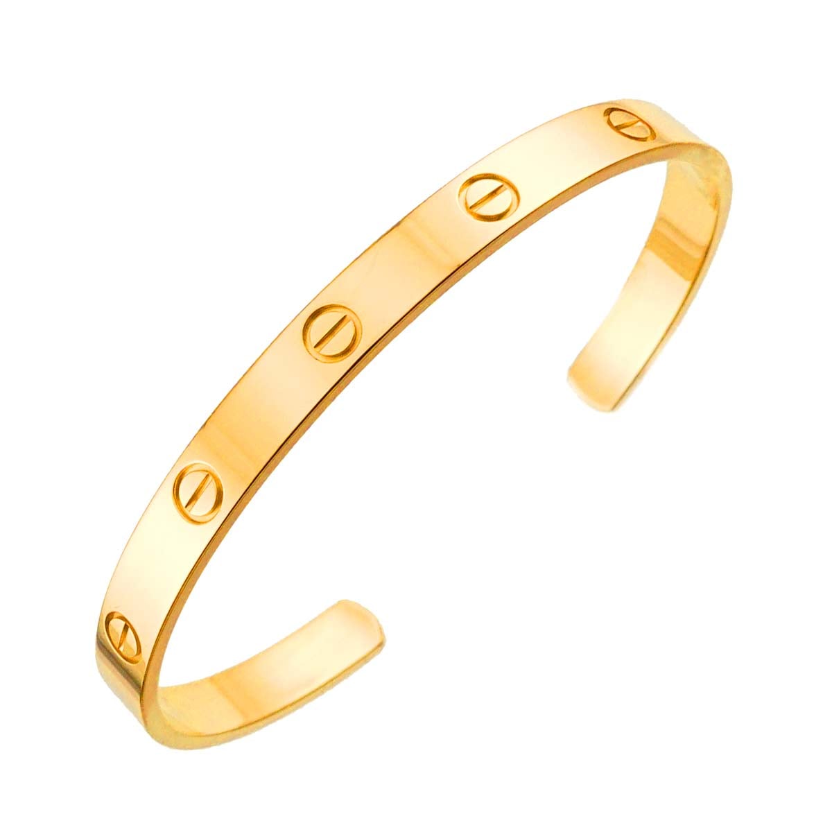 Cartier ラブ ブレス #19 オープン K18 YG イエローゴールド 750 ブレスレット バングル Love Bracelet カルティエ 90310666