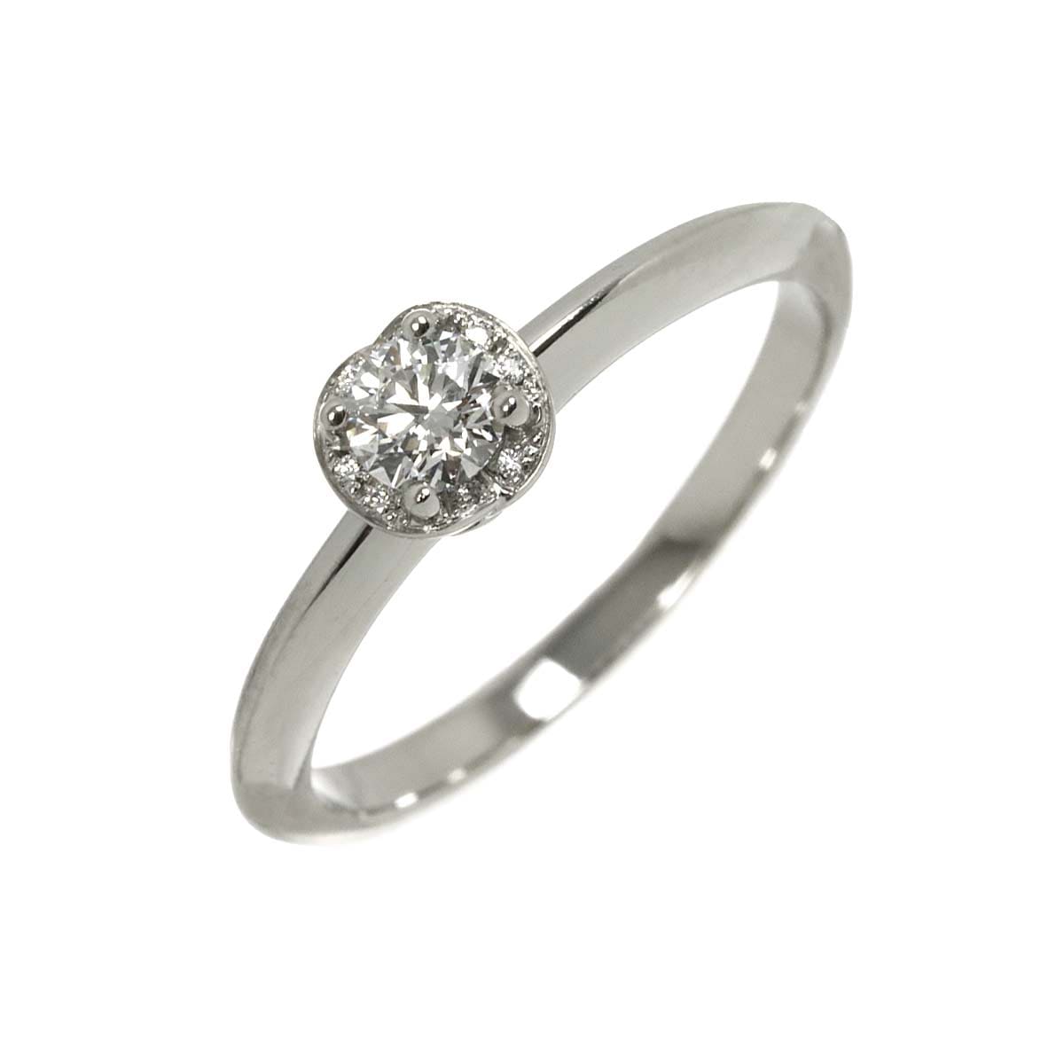 BVLGARI インコントロ ダモーレ ダイヤ 0.20ct E/VVS1/3EX 12号 リング Pt プラチナ Incontro d'amore Ring【証明書・鑑定書付き】 ブルガリ 90310747