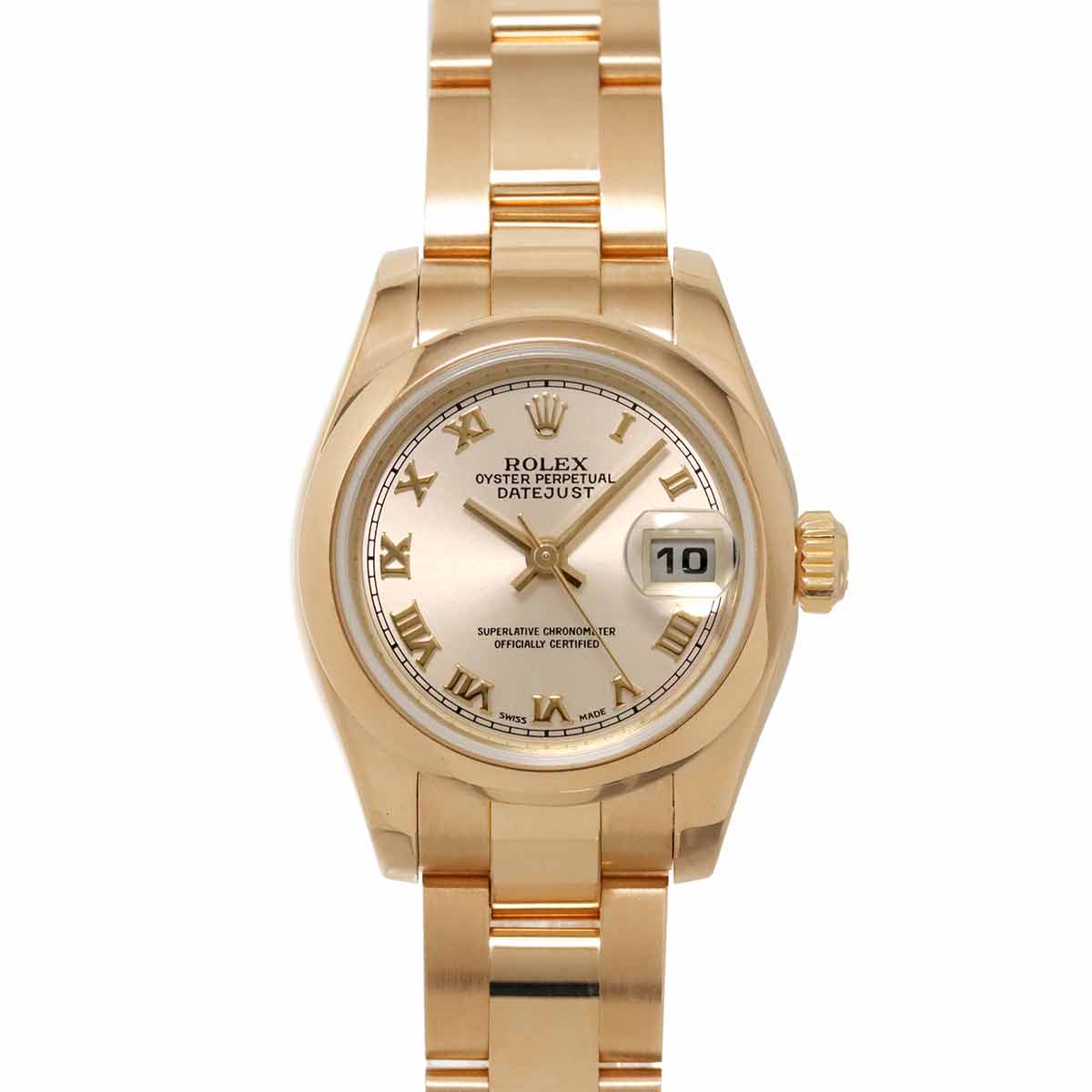 ROLEX デイトジャスト 179165 K番 レディース 腕時計 ピンク K18PG ピンクゴールド 金無垢 オートマ 自動巻き ウォッチ Datejust ロレックス 90306396