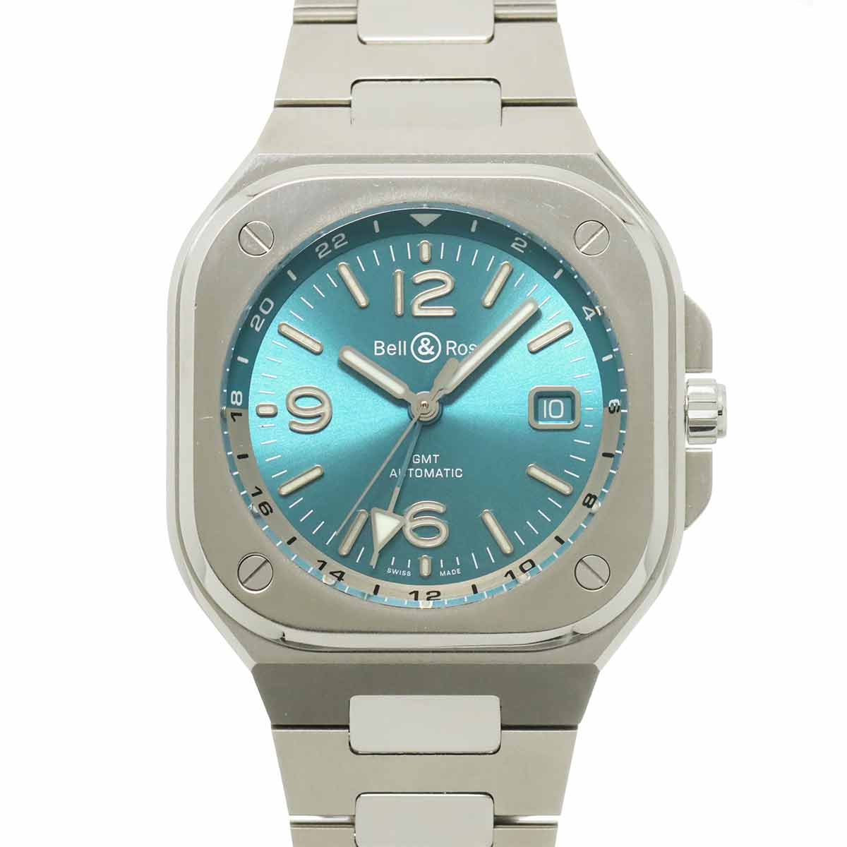 Bell＆Ross BR05 GMT BR05G-PB-ST/SST メンズ 腕時計 デイト ブルー オートマ 自動巻き ウォッチ ベル＆ロス 90312976