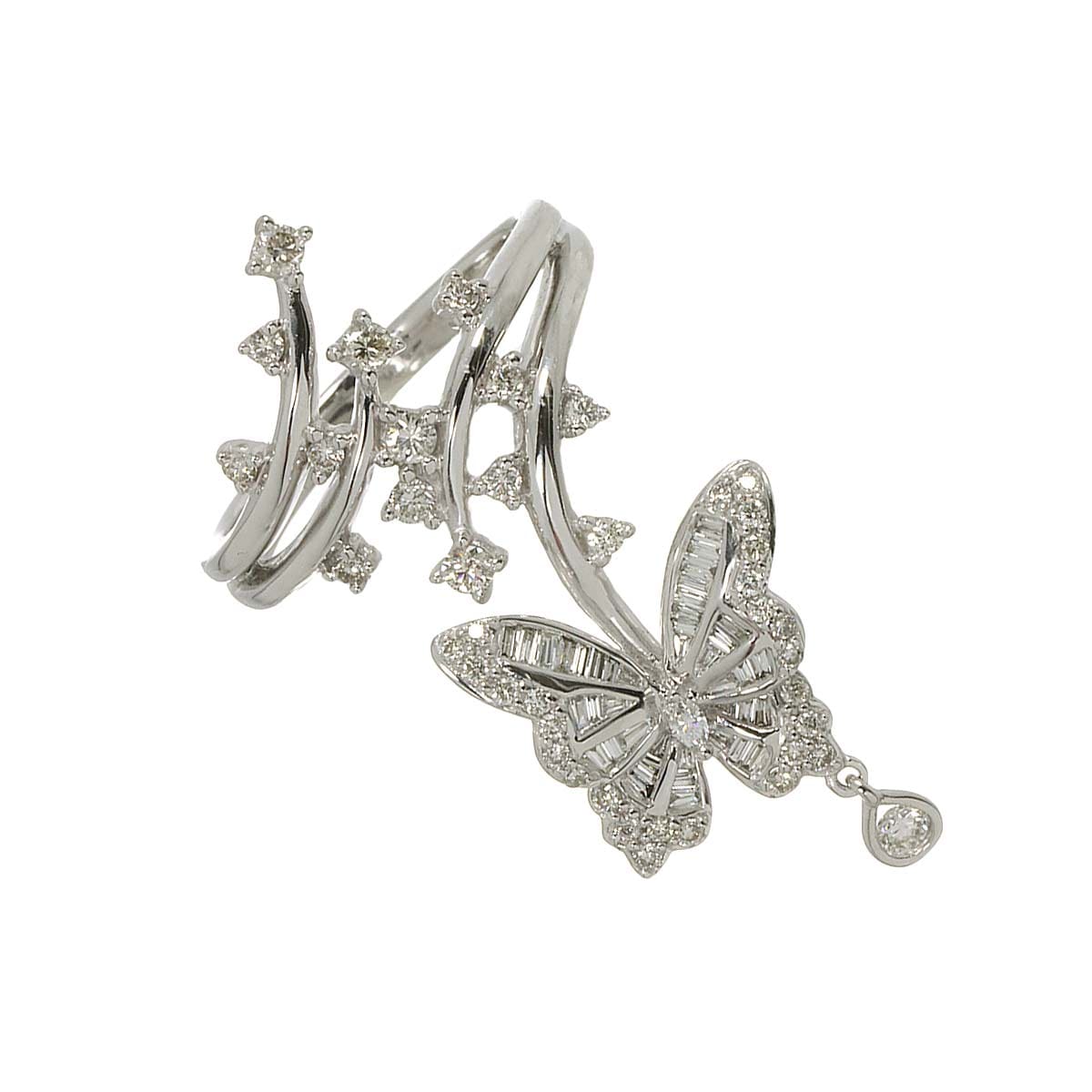 リング 18号 ダイヤ 0.83ct K18 WG ホワイトゴールド 750 指輪 Diamond Ring 90308941