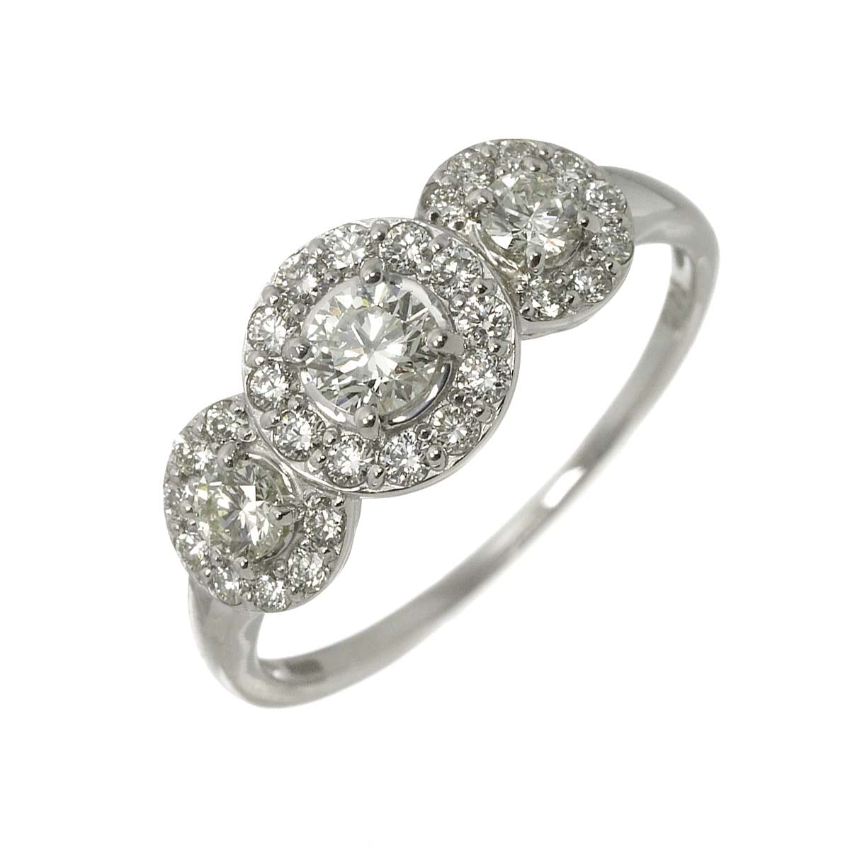 リング 15号 ダイヤ 0.75ct Pt プラチナ 指輪 Diamond Ring 90310932