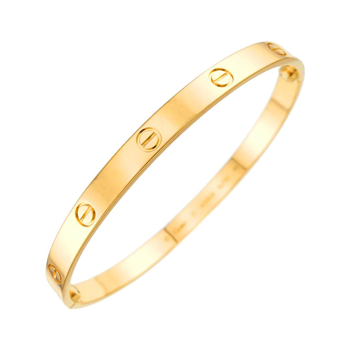 Cartier ラブ ブレス #21 K18 YG イエローゴールド 750 ブレスレット バングル Love Bracelet【証明書付き】 カルティエ 90310665