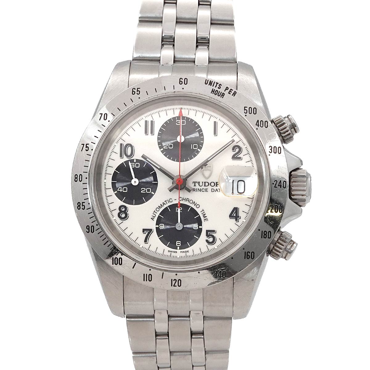 TUDOR クロノタイム プリンスデイト 79280 メンズ 腕時計 アイボリー オートマ 自動巻き ウォッチ Chrono time チューダー チュードル 90313480