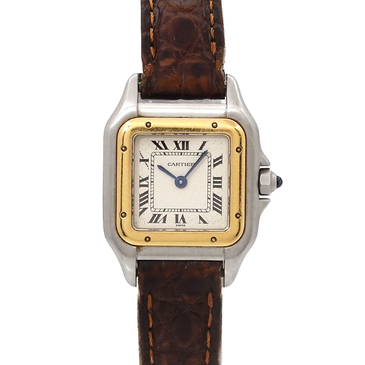 カルティエ Cartier パンテールSM コンビ W250295A レディース 腕時計 アイボリー YG イエローゴールド クォーツ ウォッチ Panthere 【中古】 90314029