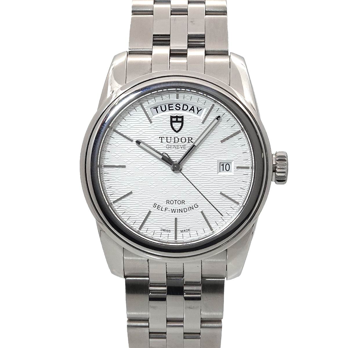 チューダー チュードル TUDOR グラマー デイトデイ 56000 メンズ 腕時計 シルバー オートマ 自動巻き ウォッチ Glamour チューダー チュードル 90314302