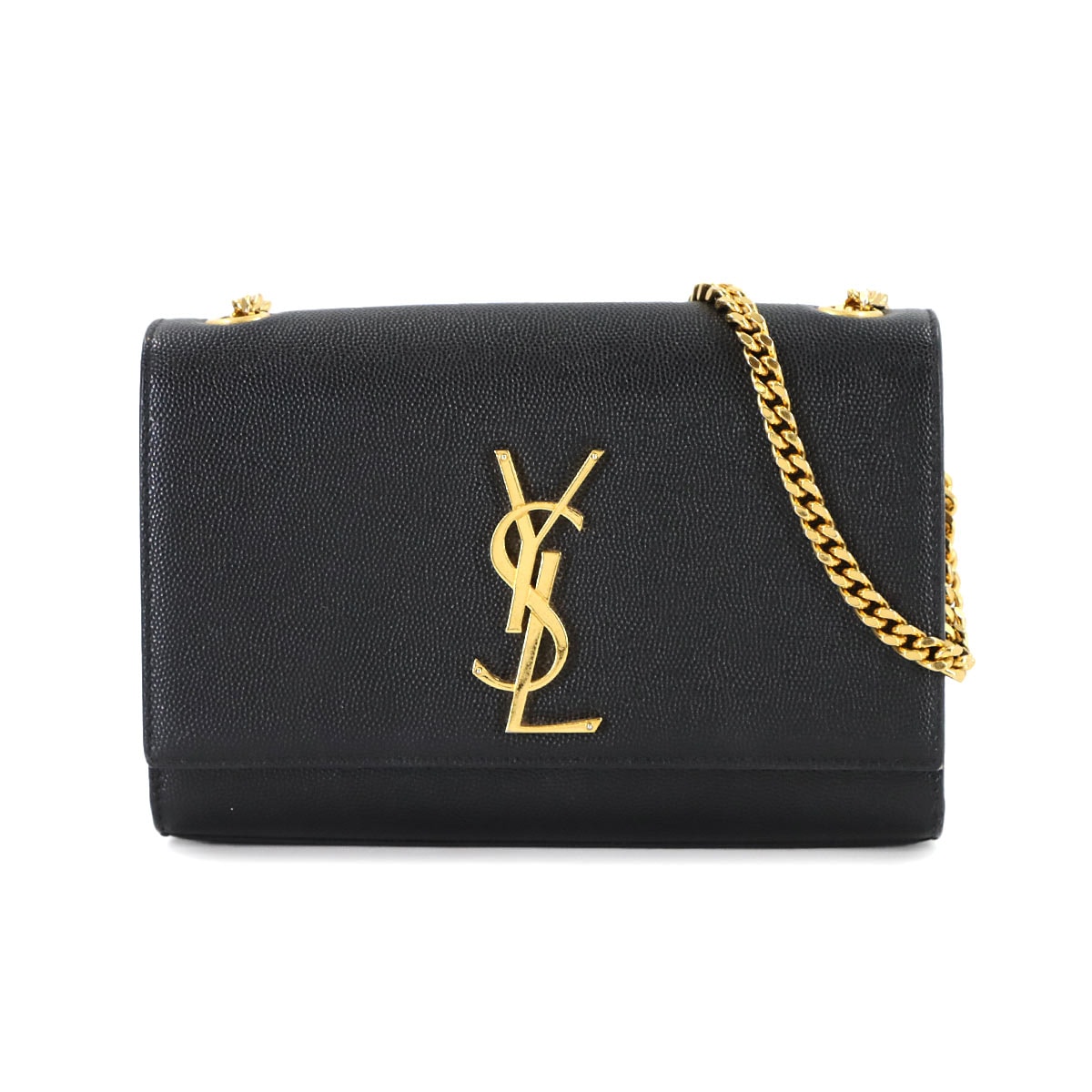 SAINT LAURENT ケイト スモール チェーン ショルダー バッグ レザー ブラック 469390 Small Kate サンローラン パリ 90311172