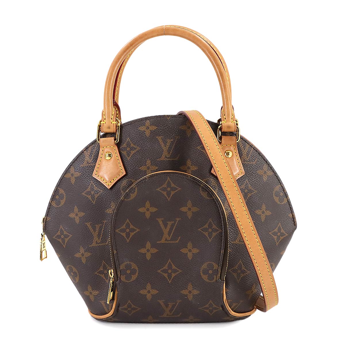 LOUIS VUITTON モノグラム エリプス PM 2way ハンド ショルダー バッグ ブラウン M46196 RFID Ellipse PM ルイ ヴィトン 90311175