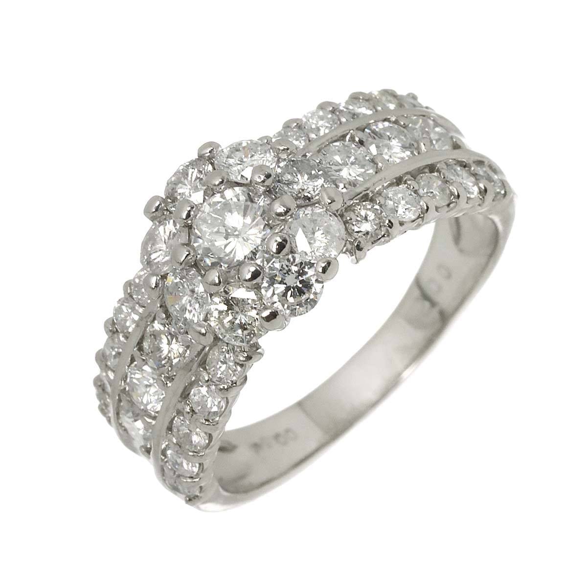 リング 13.5号 ダイヤ 2.00ct Pt プラチナ 指輪 Diamond Ring 90310030