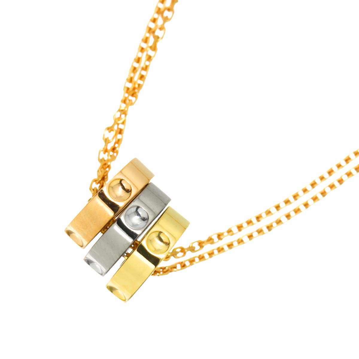 LOUIS VUITTON パンダンティフ アンプラント トワオール ネックレス 45cm K18 YG WG PG 750 Necklace ルイ ヴィトン 90312493