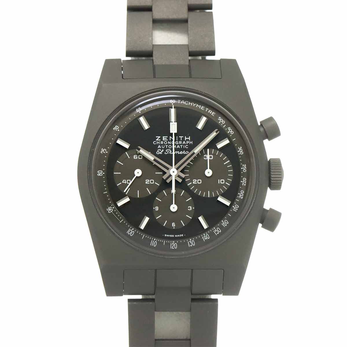 ZENITH エルプリメロ クロノマスター リバイバル シャドウ 97 T384 4061 クロノグラフ メンズ 腕時計 ブラック 自動巻き ウォッチ Chronomaster ゼニス 90314254