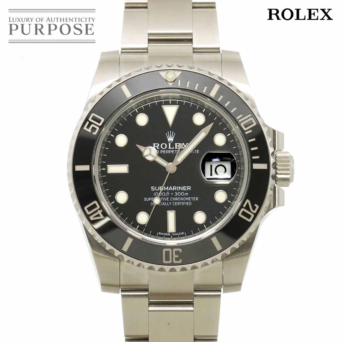 ROLEX サブマリーナ デイト 116610LN ランダム ルーレット メンズ 腕時計 ブラック オートマ 自動巻き セラミック ベゼル ウォッチ Submariner ロレックス 90314270