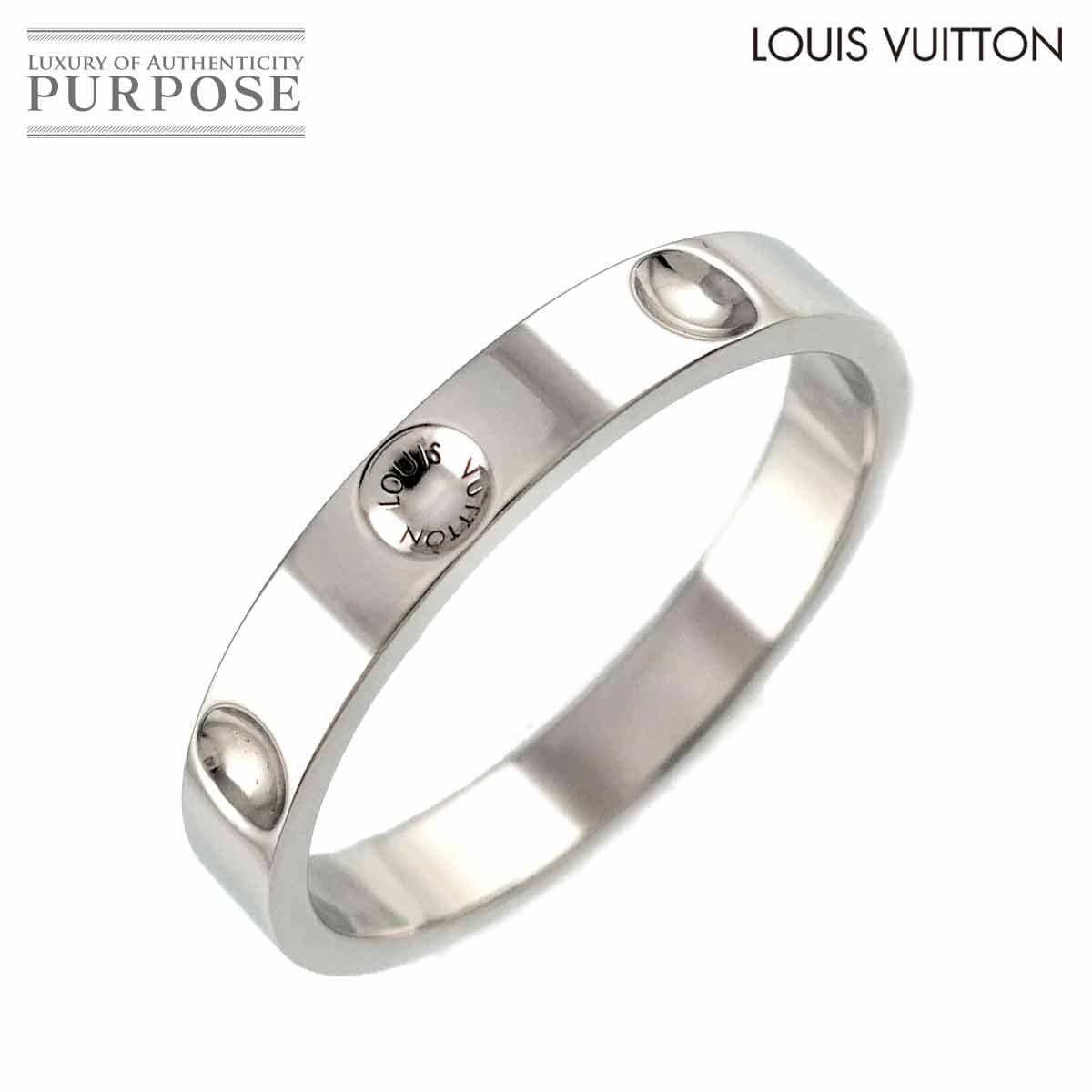 LOUIS VUITTON アリアンス アンプラント #53 リング Pt プラチナ 指輪 Alliance Empreinte Ring ルイ ヴィトン 90311318