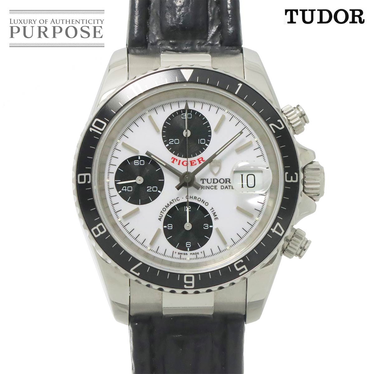 TUDOR クロノタイム タイガー 79270P メンズ 腕時計 ホワイト オートマ 自動巻き ウォッチ Chrono time チューダー チュードル 90314961