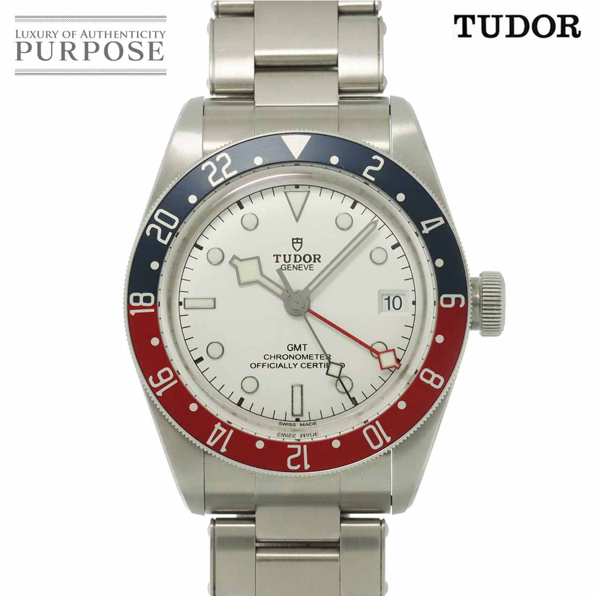 TUDOR ブラックベイ GMT 79830RB メンズ 腕時計 デイト オパライン オートマ 自動巻き ウォッチ Black Bay チューダー チュードル 90315208