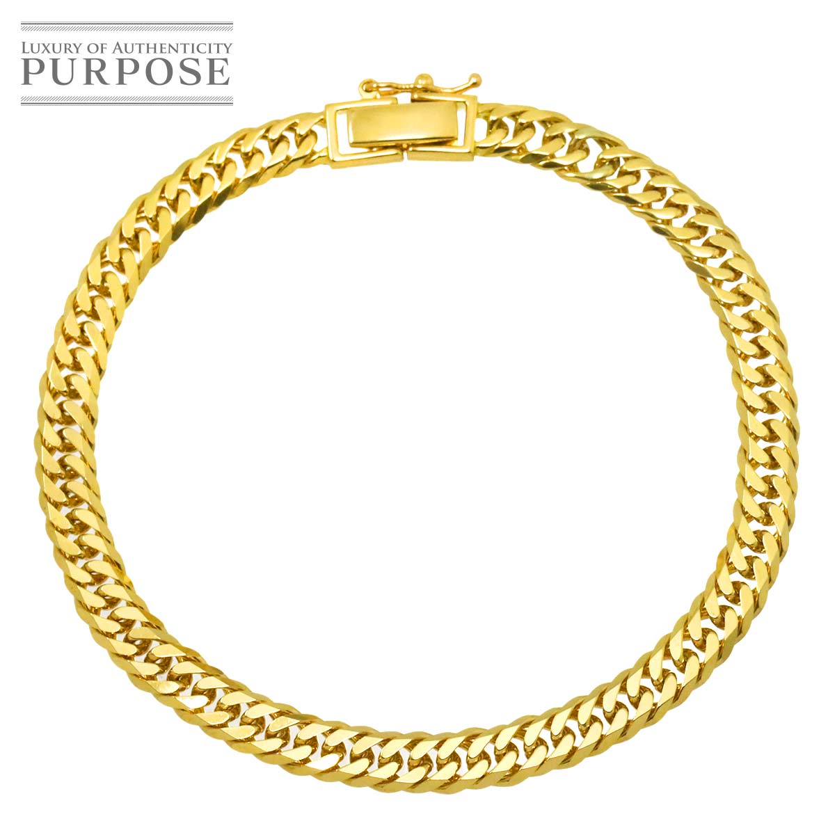 K18 喜平 ブレスレット 16.5cm 6面ダブル 11.0g 幅 4.7mm イエローゴールド 750 キヘイ kihei bracelet 90315990