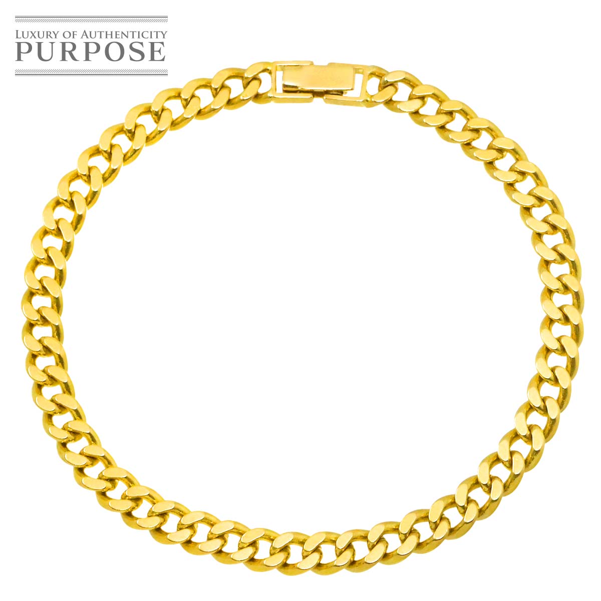 K18 喜平 ブレスレット 19.5cm 2面 19.6g 幅 5.3mm イエローゴールド 750 キヘイ kihei bracelet 90315994