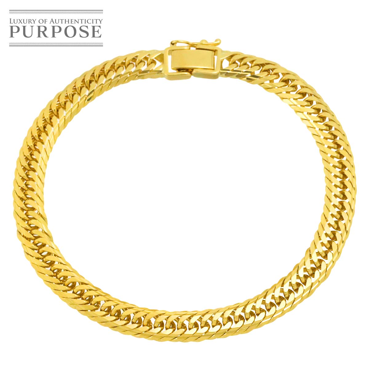 K18 喜平 ブレスレット 19.5cm 20.6g 幅 6.5mm イエローゴールド 750 キヘイ kihei bracelet 90316241