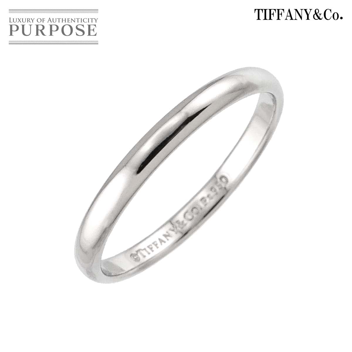 TIFFANY&Co. フォーエバー 11号 リング 幅2mm Pt プラチナ 指輪  Forever Ring ティファニー 90312854