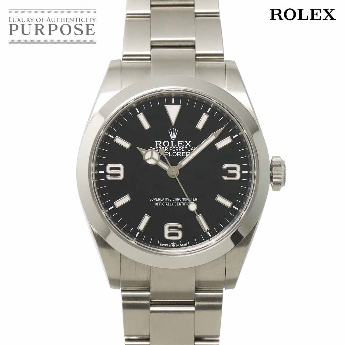 ROLEX エクスプローラー1 40 224270 ランダム番 ルーレット メンズ 腕時計 ブラック オートマ 自動巻き ウォッチ Explorer 1 ロレックス 90315194