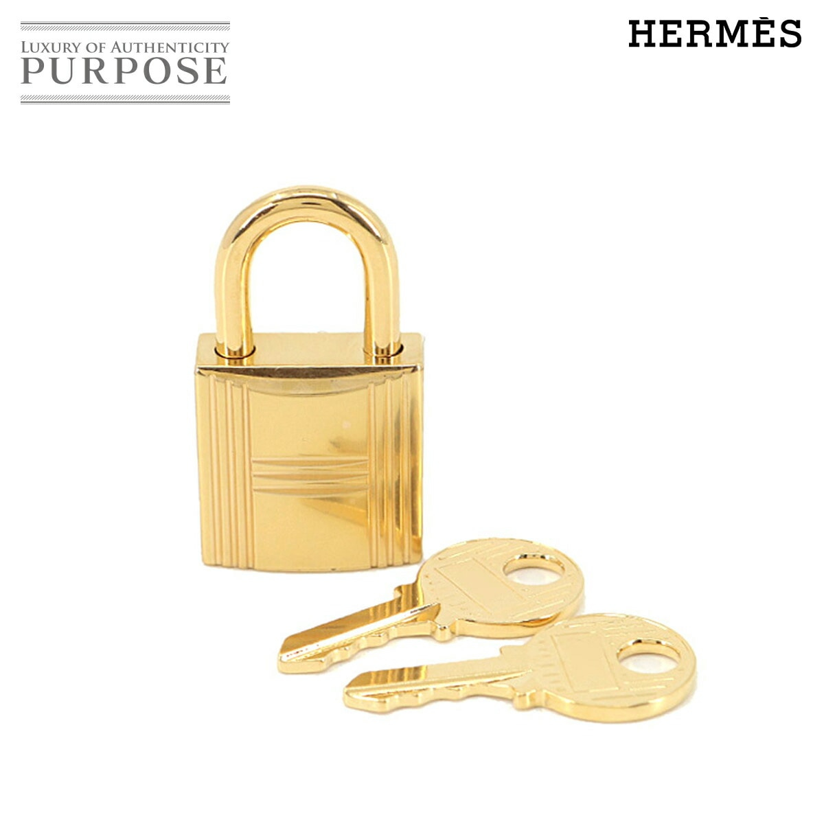 HERMES カデナ 鍵 セット 南京錠 ゴールド ロック Cadena Lock エルメス 90293308