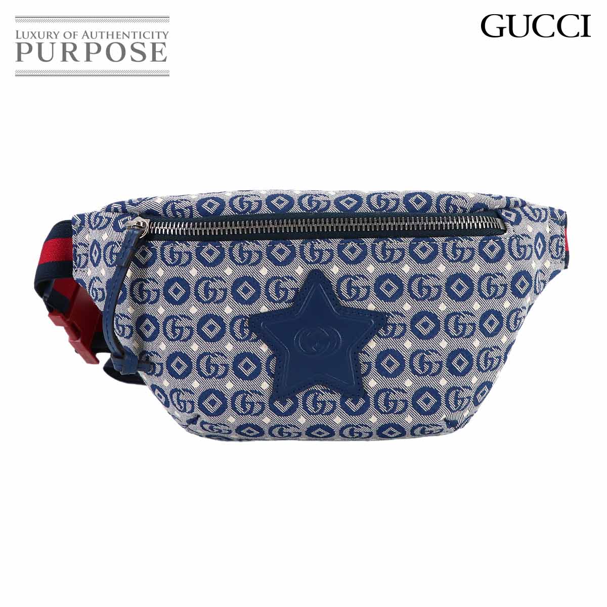 GUCCI チルドレンズ ボディ バッグ ネイビー 502095 Childrens Body Bag グッチ 90314087