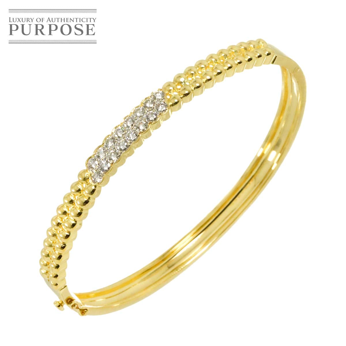 ダイヤ 0.72ct ブレスレット 18cm K18 YG イエローゴールド 750 Diamond Bracelet 90311804