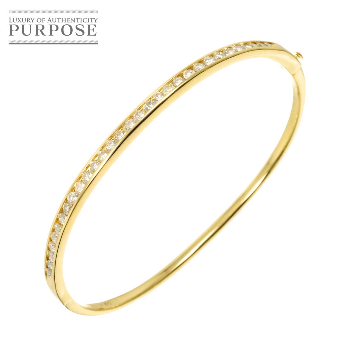 ダイヤ 1.50ct ブレスレット 17.5cm K18 YG  イエローゴールド 750 Diamond Bracelet 90312097