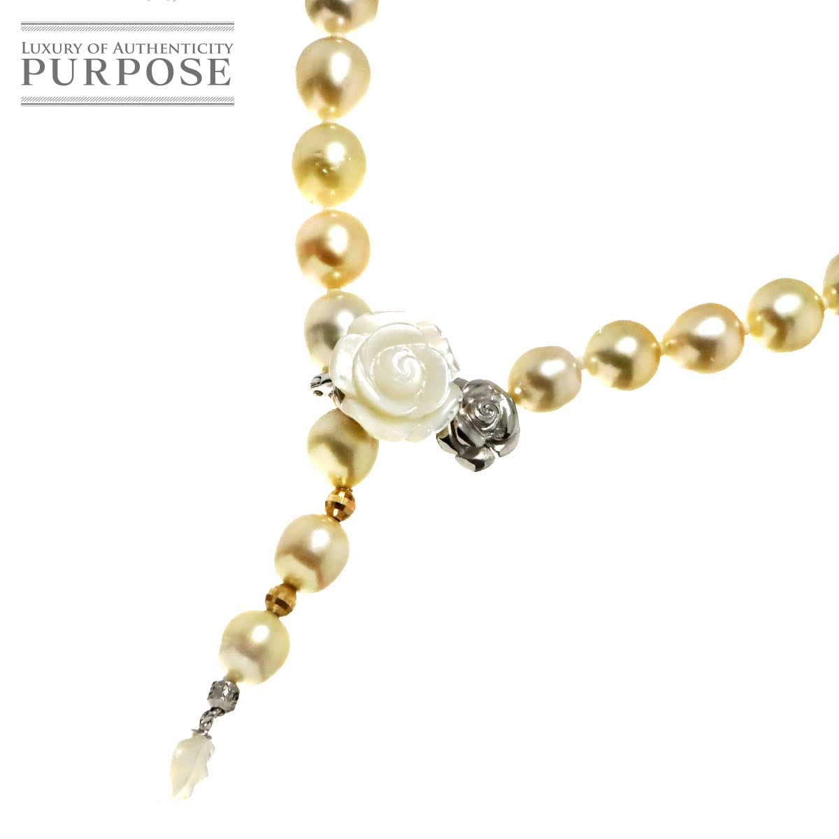 バロック真珠 シェル SV ネックレス 44cm パール Pearl Necklace 90316447