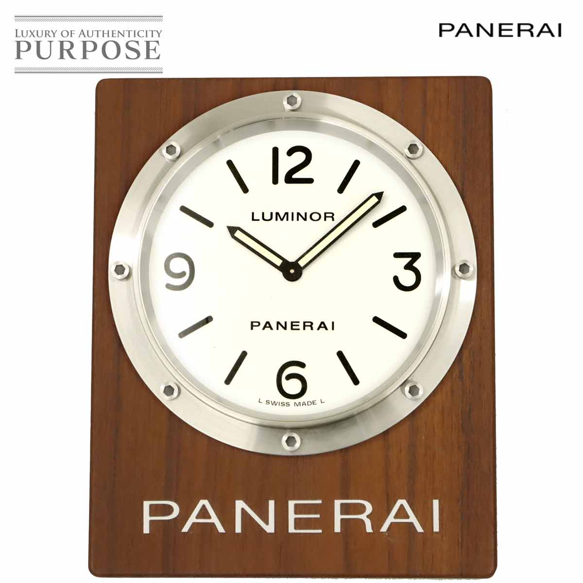 PANERAI ルミノール ウォールクロック 壁掛け時計 PAM00313 ホワイト クォーツ ウォッチ Wall Clock パネライ 90312653