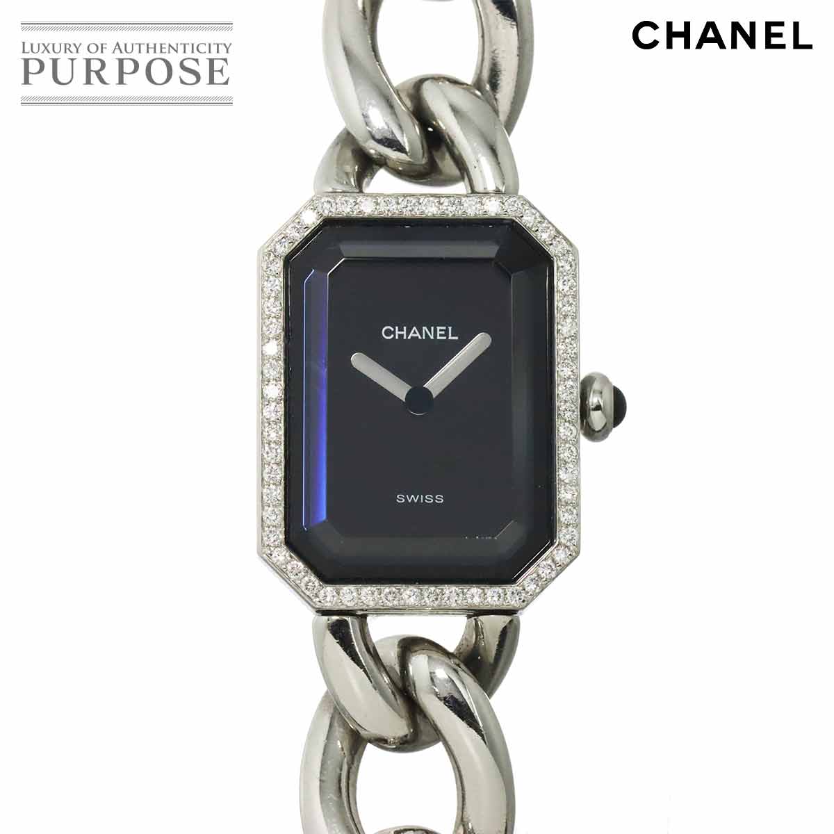シャネル CHANEL プルミエール トリプルブレスレット H3058 レディース 腕時計 ダイヤベゼル セラミック クォーツ Premiere 90285989 シャネル プルミエール トリプルブレスレット H3058 レディース 腕時計