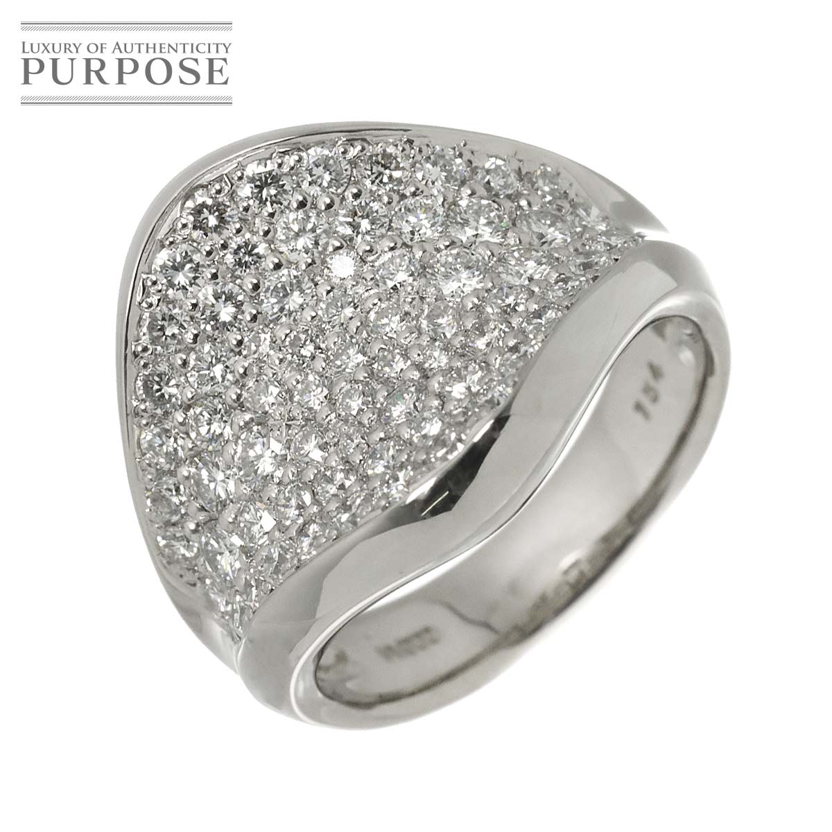 リング 12.5号 ダイヤ 1.54ct Pt プラチナ 指輪 Diamond Ring 90311597