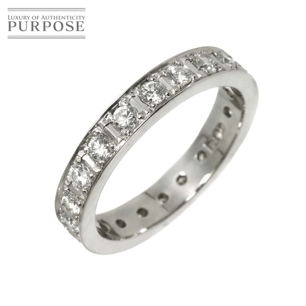 リング 14号 フルダイヤ 1.01ct Pt プラチナ 指輪 Diamond Ring 90312243